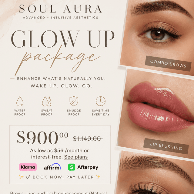Glow up package at Soul Aura in Indian Orchard, MA